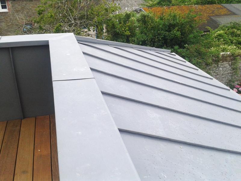 Balcon zinc quartz étanchéité Saint Malo