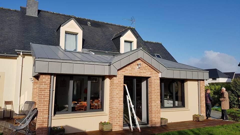 extention bardage zinc quartz saint-coulomb