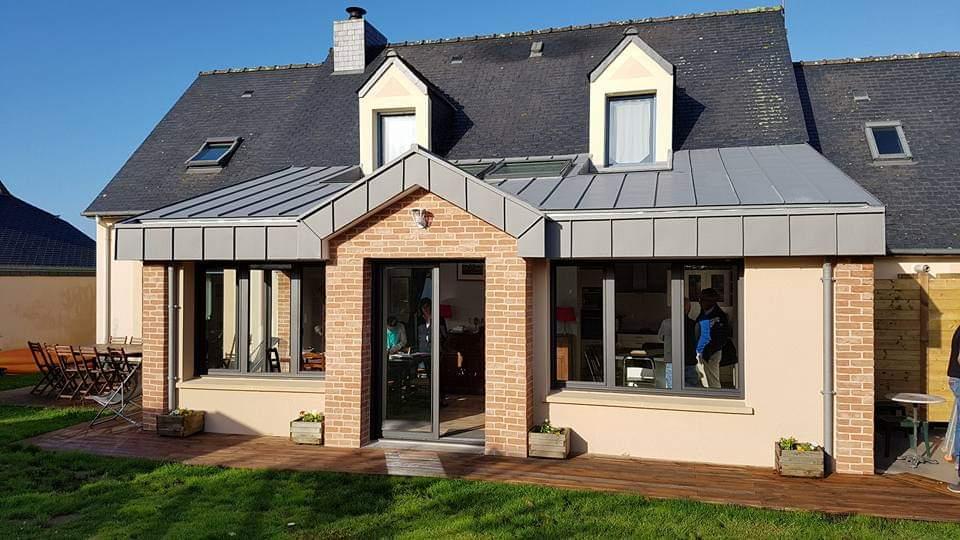 extention bardage zinc quartz st-coulomb