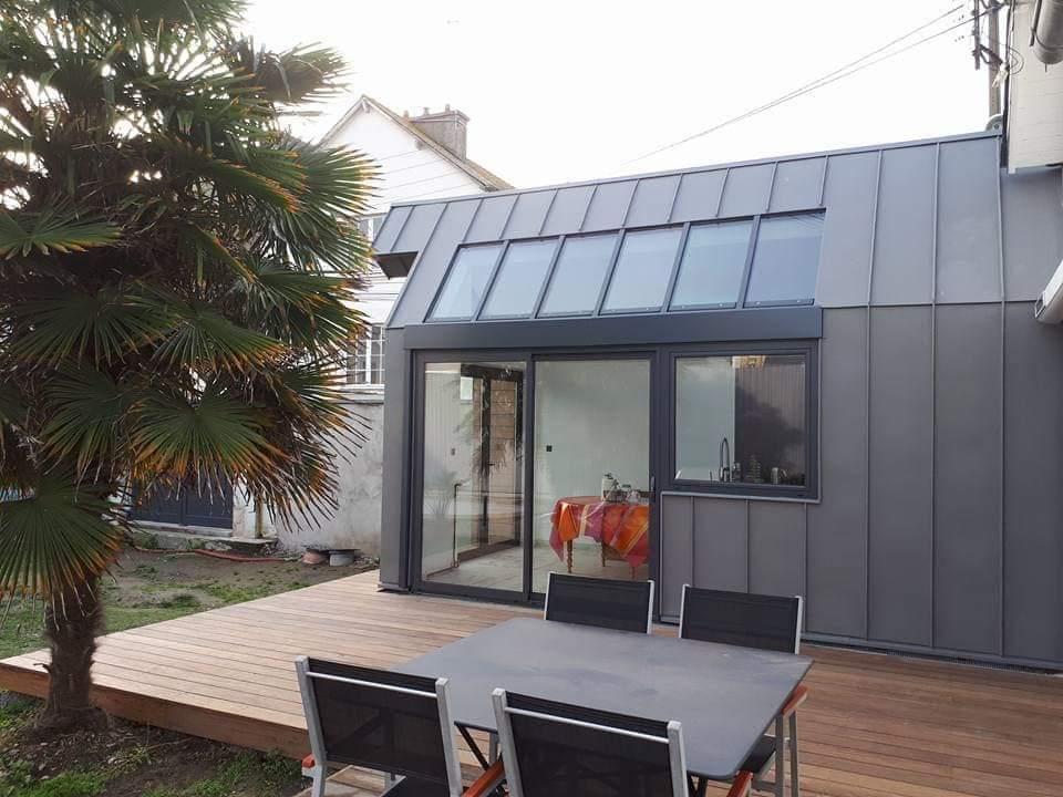 extension toiture quartz zinc saint-malo