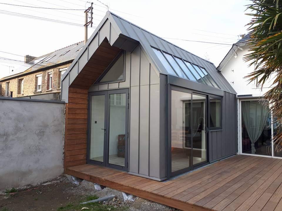 extention original bardage zinc quartz st malo