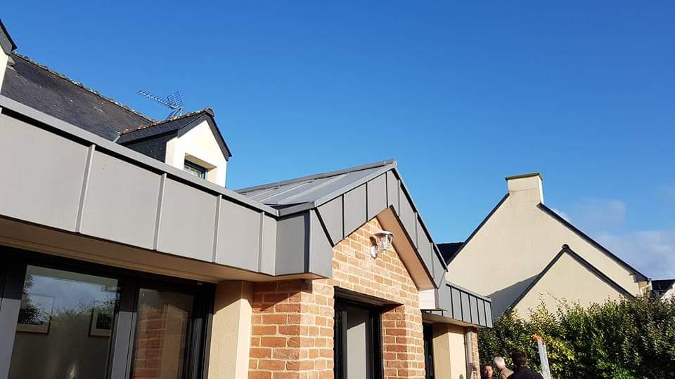 extention bardage zinc quartz saint-coulomb