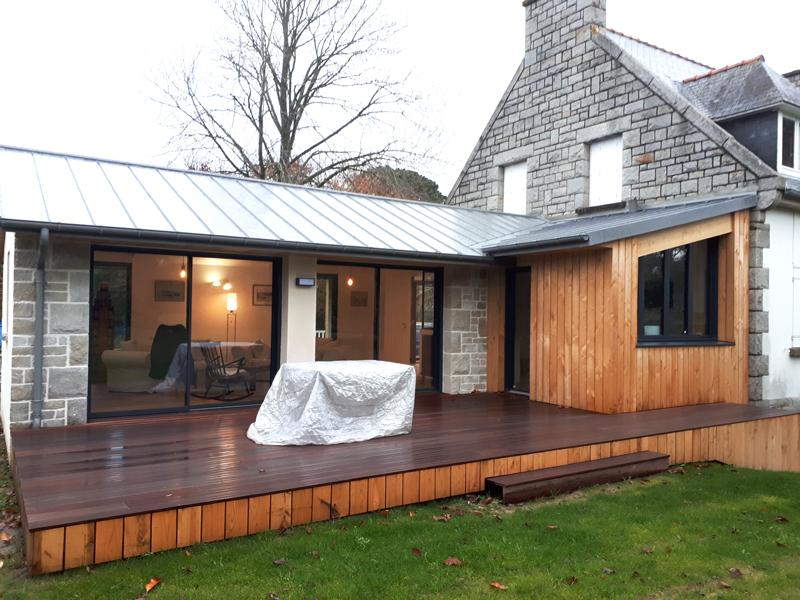 Projet extension en zin à dinard