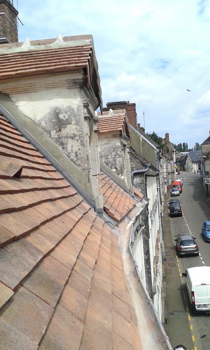 Rénovation toiture tuiles plates Rémalard
