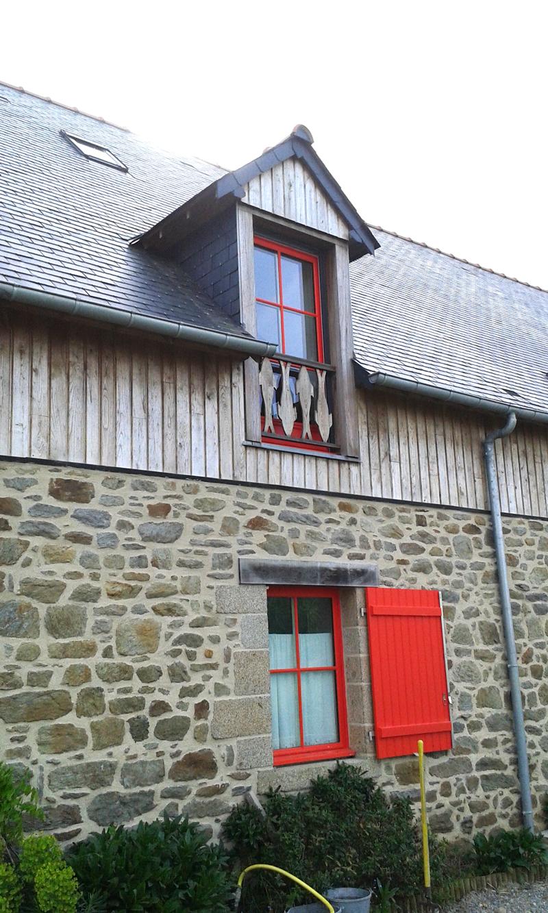 Rénovation longère ardoise Saint Suliac