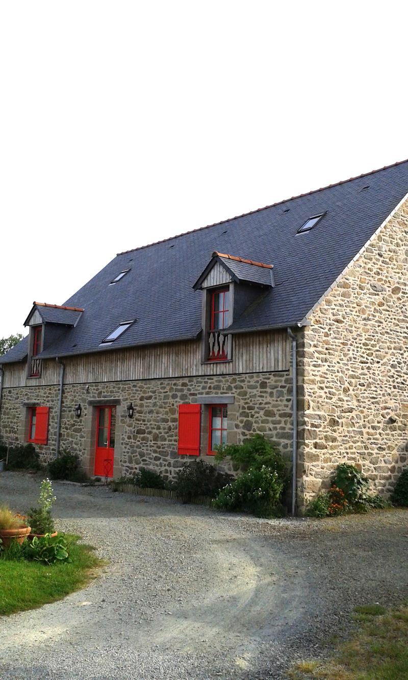 Rénovation longère ardoise St Suliac